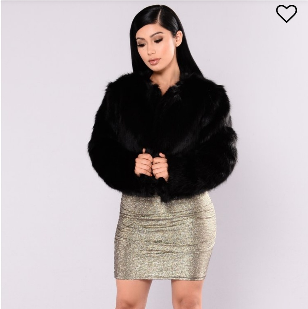 Faux fur coat